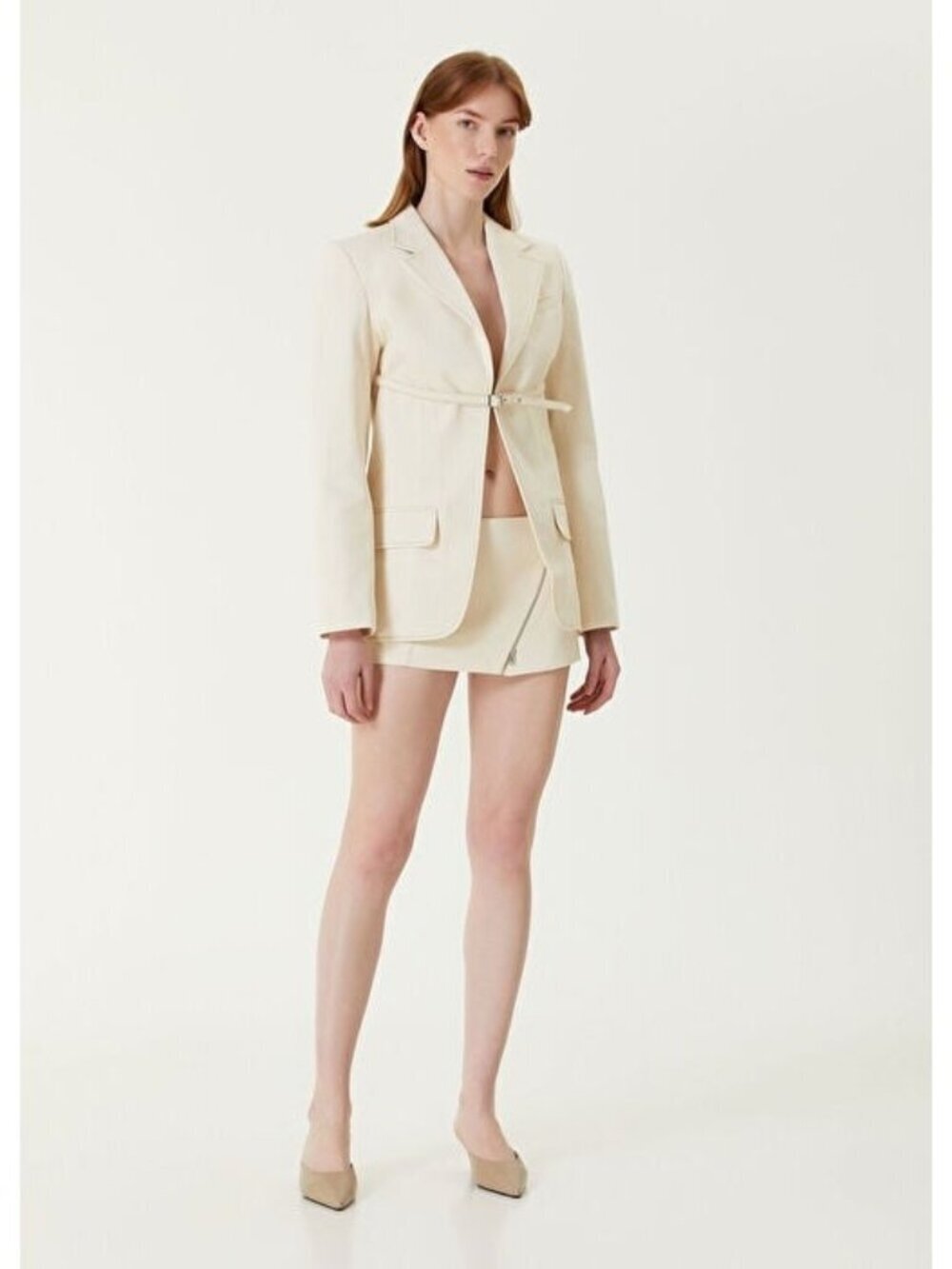 Aya Muse Osoyo Cream Mini Skirt